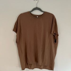 Brown Lulu lemon t shirt